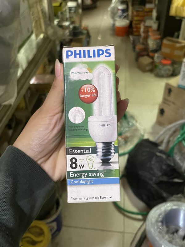 lampu, phillips, 8w, bagus, terang, panjang, lonjong